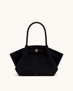 Hana Medium Faux Suede Tote Bag - Black - JW PEI Medium Size Handbags, Jw Pei Hana Tote Bag, Suede Brown Bag, Medium Size Purse, Black Work Bag, Work Bags For Women, Affordable Bags, The Row Bag, Winter Handbags