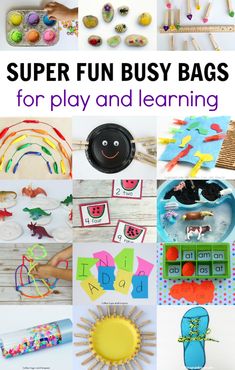 super fun busy bags for play and learning