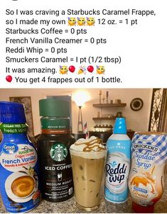 Priemer Protein Coffee Recipes, Bariatric Coffee Drinks, Ww Iced Coffee, Ww Coffee Drinks, Starbucks Weight Watchers Drinks, Fairlife Protein Coffee, Low Cal Coffee Drinks At Home, Ww Coffee, Diy Coffee Drinks