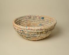 three woven baskets stacked on top of each other