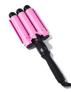 PRICES MAY VARY. HEATS UP QUICKLY, ADJUSTABLE TEMPERATURE - Reach up to 450°F swiftly with a digital dial and LCD display for precise temperature control. The black velvet touch handle and cool tips ensure safety! EASY, FAST & FRIZZ FREE - Get effortless beach waves with our frizz-free waver iron. Babe Waves Jumbo creates dream waves quickly with its three barrels for triple speed! SAFE FOR ALL HAIR TYPES - Transform your hair with ease! Our waver iron creates natural beach waves, suitable for a Waving Iron, Bombshell Waves, Waver Curling Iron, Waver Iron, Natural Beach Waves, 3 Barrel Curling Iron, Dream Wave, Frizz Free Curls, Barrel Curling Iron