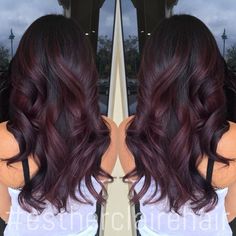 Burgundy Balayage, Trendy We Fryzurach, Dark Red Hair, Lilac Hair, Red Highlights, Ombré Hair, Burgundy Hair