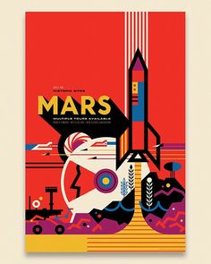 an image of a poster with the words mars on it