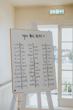 a white board with writing on it that says you are here