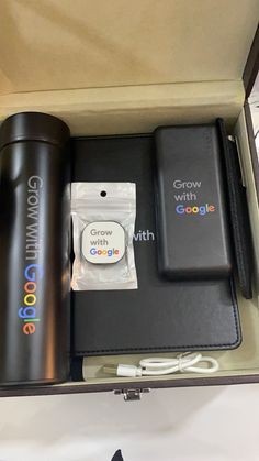 Grow With Google Standard Corporate Gift-Box Branded Corporate Gifts, Company Promotional Items, Corporate Gift Ideas For Clients, Corporate Promotional Items, Corporate Appreciation Gifts, Corporative Events, Promotional Items Marketing, Company Merch, Corporate Gifts For Employees