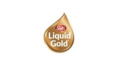 liquid gold logo on white background