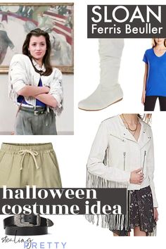 If you're looking for a fun 80s party outfit, check out Ferris Bueller's beautiful girlfriend, Sloan. This is an easy look to pull together and a great Halloween costume for women or couples! Check out this post for more iconic 80s movies Halloween costumes. Follow for more Halloween costume ideas! Sloan Ferris Bueller, Iconic Costume Ideas, Ferris Buller, Iconic 80s Movies, Halloween Costume For Women, Inspired Costumes