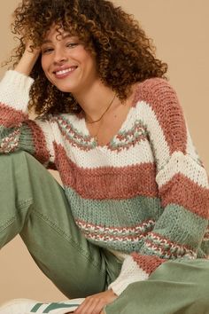 This knit oversized striped sweater combines relaxed fit with bold stripes for a stylish look. Its cozy texture and generous silhouette make it perfect for layering and staying warm. White Dress Skirt, Mini Macrame Wall Hanging, Knit Oversized Sweater, Cozy Texture, Oversized Striped Sweater, Christmas Skirt, Mini Macrame, Skirts With Boots, Winter Layering