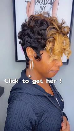 100% Human Hair SLICK BACK SHORT CUT CUTE CURL Pixie Cut Wig with Pre-Plucked hairline. Wig Type:4x4 Lace Wig/13*1*6 T Part Wig,  short pixie cut wigs for african american density 180%. luvmehair short wigs  Finger Wave With Honey Blonde Pixie Lace Wig Finger Waves Short Hair Color, Honey Blonde Pixie, T Part Wig, Hair Slick, Short Pixie Cut Wigs, Short Pixie Wigs, Pixie Cut Wigs, Hype Hair, Finger Wave