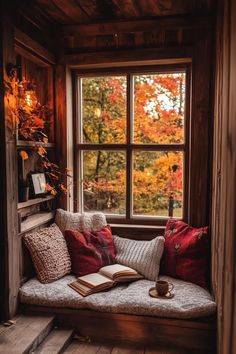 Fall reading nook arranged in a small greenhouse with wicker furniture and fall floral arrangements Reading Autumn Aesthetic, Cozy Pics, Cozy Autumn Books, Cozy Autumn Reads, Cosy Fantasy Books, Fall/autumn Cozy Books, Barn Bedrooms, Cozy Reading Nook