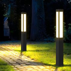 Description:

Beautiful and modern in design, these Cylinder-shaped lights create elegant outdoor lighting effects, ideal for illuminating your walkways, driveways, gardens, and more. With IP54 waterproof technology, this path light is sturdy, durable, rust-proof, and waterproof, ensuring reliable performance even in rainy and snowy weather conditions. Enjoy the convenience and beauty of bright, stylish outdoor lighting with this sleek and functional post lamp.

Features:



Modern Design: Sleek cylinder-shaped design adds a touch of modern elegance to outdoor spaces.



Versatile Illumination: Perfect for walkways, driveways, gardens, and other outdoor areas, enhancing visibility and aesthetics.



IP54 Waterproof Rating: Sturdy and durable construction with rust-proof and waterproof feat Post Lights Outdoor, Pole Lamp, Column Lighting, Project 2025, Lights Patio, Driveway Lighting, Outdoor Lamp Posts, Led Landscape Lighting, Pole Lamps