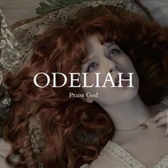 a woman laying on top of a bed covered in white sheets with the words oedliah