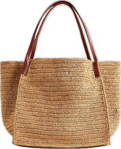 Spring Straw Bags, Casual Everyday Packable Shoulder Bag, Casual Hobo Bag With Braided Double Handles, Woven Bucket Bag For Travel, Daily Use Basket Shaped Bucket Bag, Casual Hobo Bag With Braided Handles, Casual Tote Shoulder Bag With Braided Handles, Spring Travel Hobo Tote Bag, Casual Jute Bag With Large Capacity