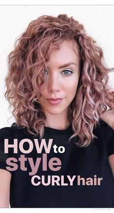 how to style curly hair Devacurl Products, Style Curly Hair, Curly Hair Photos, Curly Hair With Bangs, Curly Bob Hairstyles, Hair Curly