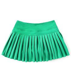 From GB Girls&#x2C; this skirt features:SolidMid-risePull-on stylingMini lengthBuilt-in shortsPleated detailingRounded hemlineAthleisure silhouettepolyester/spandexMachine wash/tumble dryImported. Cheap Blue Flared Mini Skirt, Cheap Pink Pleated Skort, Preppy Green Pleated Tennis Skirt, Preppy Green Skirt For Spring, Golden Hinge Skirt, Green Mini Skirt For School In Summer, Green Mini Skirt For Summer School, Preppy Green Mini Skirt For Spring, Green Preppy Mini Skirt For Spring