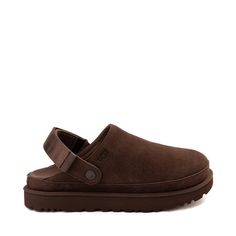 Womens UGG® Goldenstar Clog - Burnt Cedar Uggs Goldenstar Clog, Casual Mom Shoes, Casual Everyday Shoes, Uggs For Women, Ugg Goldenstar Clog, Ugh Clogs, Ugg Clogs Outfit, Uggs Clogs, Uggs Slides