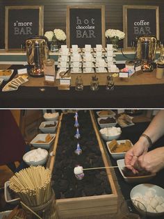 a couple cutting their wedding cake at the same time as they are getting ready to cut it