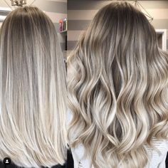 Blonde Bayalage, Bayalage Blonde, Blonde Babylights, Gorgeous Hair Color, Icy Blonde