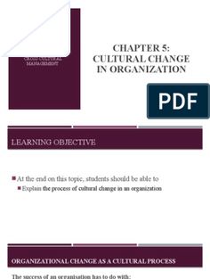 a book cover with the title'learning objective for organizational change in an organization '