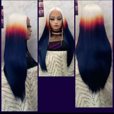 Look Stylish & Sexy Colored Natural Curly Hair, Lace Front Colored Wigs, Styles For Wigs, Birthday Wigs For Black Women, Orange Hair Bright, Spooky Hair Color, Hair Tinsel, Long Hair Color, Hair Styler