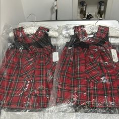 Create A Bundle With Other Items From My Closet For A Great Discount Deal Christmas Velvet, Tartan Dress, Tartan Plaid, Velvet Dress, Kids' Dresses, Dress Collection, Tartan, Twins, Black And Red