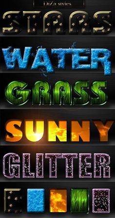 some type of 3d text that is very colorful and fun to use in this project