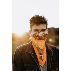 A man with brown hair wearing the Free Spirit bandana over his mouth and nose. Spirit Design, Bandana Style, Bandana Design, Bandana Styles, Music Festivals, Young Artist, Tandem, Bandanas, Free Spirit