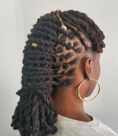 Two Strand Twist Loc Styles For Women Updo, Black Women Loc Hairstyles, Two Strand Twist Loc Styles, Women Loc Hairstyles, Twist Loc Styles, Lock Hairstyles, Loc Styles For Women, Pretty Updos, Flat Twist Styles