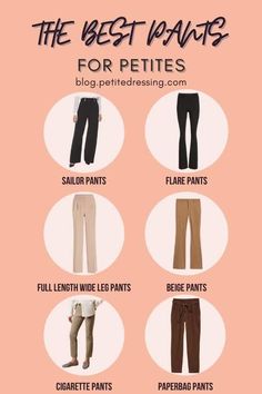 Pants Every Woman Should Own, Office Outfit For Petite Women, Jeans Every Girl Should Own, Pants For Winter For Women, Short Girl Work Outfits, Best Pants For Curvy Petite, Different Pants Styles For Women, Fashion Outfits Petite Women, Ootd For Petite Women