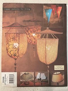 an article in the magazine features lamps and lampshades