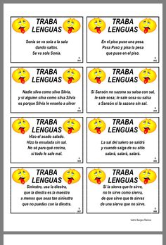 the spanish language flash cards with emotictive expressions for children to use in their classroom