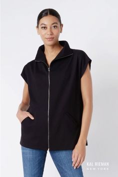 Unveil sophistication in every outfit with our Anne Collared Zip Vest. Designed for business casual and womens work outfits, this black ponte vest is an essential component of your winter capsule wardrobe. Don't compromise on style or warmth; this vest ensures you stay both chic and cozy during cold weather. Explore endless outfit possibilities. Work Outfits Women, The Seasons