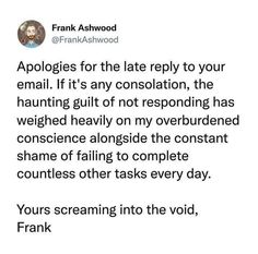 an image of someone's response to frank ashwood