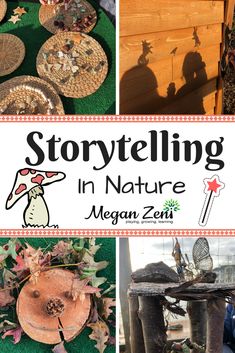 the cover of storytelling in nature magazine, with images of various items on display