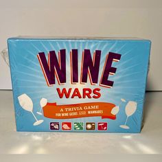 a box of wine wars game sitting on a table