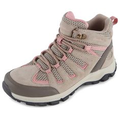 PRICES MAY VARY. LIGHTWEIGHT, BREATHABLE HIKING BOOTS for WOMEN: Leather/Suede and Mesh upper offers the protection and breathability you need for day hikes, camping, and long trips in the outdoors. RUGGED TRACTION OUTSOLE with DRAINAGE: Walk through streams and puddles without a care! Built-in drainage allows water to flow right through the bottom of the boot, so feet dry quickly. ULTRA GRIPPY OUTSOLE made of TPR (thermoplastic rubber) helps you stick like a gecko to wet rocks and slick trails. Hiking Boots For Women, Hiking Boots Women, Hiking Boot, Long T, Kids Luggage, Women Leather, Boots For Women, Gecko, Outdoor Hiking