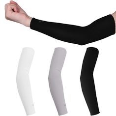 the arm sleeves are different colors and sizes