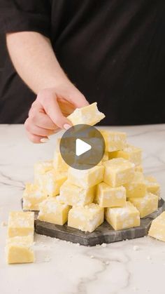 Jane Dunn on Instagram: "Lemon Meringue Fudge anyone?! 🍋🤤 Recipe 👇

Easy FIVE ingredient condensed milk lemon fudge with crunchy & sweet meringue pieces, the BEST lemon meringue fudge EVER! 🙌💛

🍋Recipe🍋
■ 397g condensed milk
■ 600g white chocolate 
■ 2 tsp lemon extract
■ 6-8 meringues 
■ yellow food colouring (optional)

🍋Method🍋
■ Add the condensed milk and chocolate to a bowl
■ Pour in the lemon extract and melt until smooth, I do this in the microwave 
■ Mix in some yellow food colouring, if you want, once melted
■ Stir through the meringues and pour into a lined 9” square tin
■ Set the fudge in the fridge until solid, and then portion and enjoy 

Find the full recipe on my blog - www.janespatisserie.com 🥰  
#JanesPatisserie #LemonMeringue #Fudge #FudgeRecipe #EasyRecipe #Bak Lemon Meringue Fudge, Lemon Fudge, Yellow Food, Toffee Recipe, Fudge Easy, Yellow Foods, 9 Square, Food Colouring, Lemon Extract