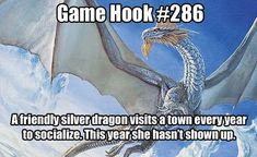 an image of a dragon with the caption game hook 28