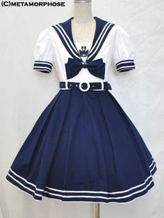 Fashion In Japan, Square Dance, Sailor Fashion, Sailor Dress, Style Japonais, Harajuku Fashion, Cosplay Outfits, Lolita Dress