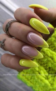 Summer Nails Colors Designs, Gel French Manicure, Nails Yellow, Pretty Nail Art Designs, Colorful Nail Designs, Pretty Nail Art, Summer Nails Colors