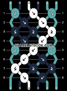 the diagram shows how many different types of hexagonals are used to create this pattern