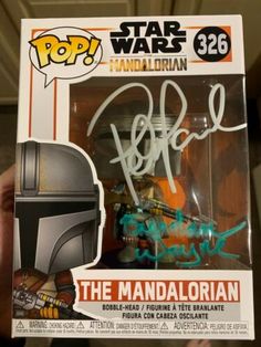 the boba fett autographed star wars action figure