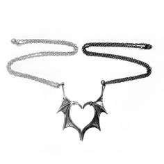 PRICES MAY VARY. 🎁 You will look personality and fashionable in wearing this couple necklace because it uses gothic retro punk hip-pop style. 🎁 This couple necklace uses devil wing and love heart shape, which is a good gift to be presented to your lover as love token. 🎁 It is constructed of alloy material. 🎁 The length of this product is 55cm. 🎁 This couple necklace is suitable for travel, outdoor, daily wear and so on. Description:
You will look personality and fashionable in wearing this Devil Wings, Dragon Wing, Vampire Jewelry, Jewellery Maker, Gothic Pendant, Witch Necklace, Couple Necklace, Romantic Necklace, Pewter Pendant