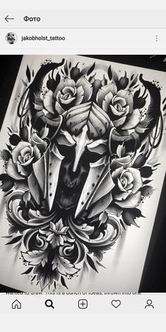 Flower Tattoo Shoulder, Viking Tattoo Design, Viking Tattoos, Design Drawings, Tattoo Design Drawings, Shoulder Tattoo, Of Ideas, Back Tattoo, Tattoos And Piercings