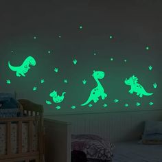 glow in the dark dinosaur wall stickers