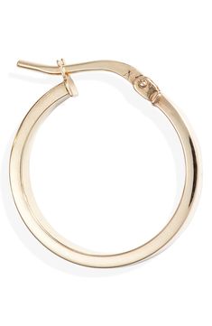 Timeless elegance defines these highly polished hoop earrings handcrafted from luminous 14-karat gold. 3/4" hoop diameter; 1/8" width Snap-post closure 14k gold Made in Italy Africa Travel, South Africa, 14k Gold Hoop Earrings, Bony Levy, Gold Hoops, Gold Hoop, Gold Hoop Earrings, Timeless Elegance, Jewelry Watches