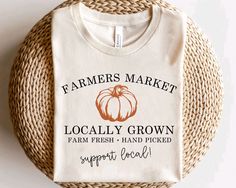 Farmers Market Locally Grown Pumpkin Fall Natural Shirt Christmas Cups, Fun Ornaments, Autumn Harvest, Fall Day