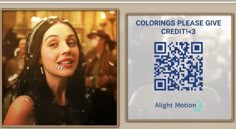 an image of a woman with a qr code on her face and in the background