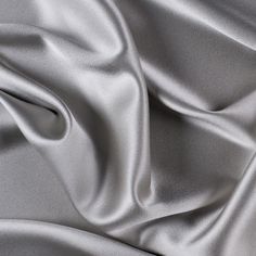 Moonstruck Silk Crepe Back Satin Shiny Gray Fabric, Silk Gray Wallpaper, Mood Fabrics, Gray Aesthetic, Gray Silk, Silk Crepe, Color Textures, Fashion Fabric, Fabric Width